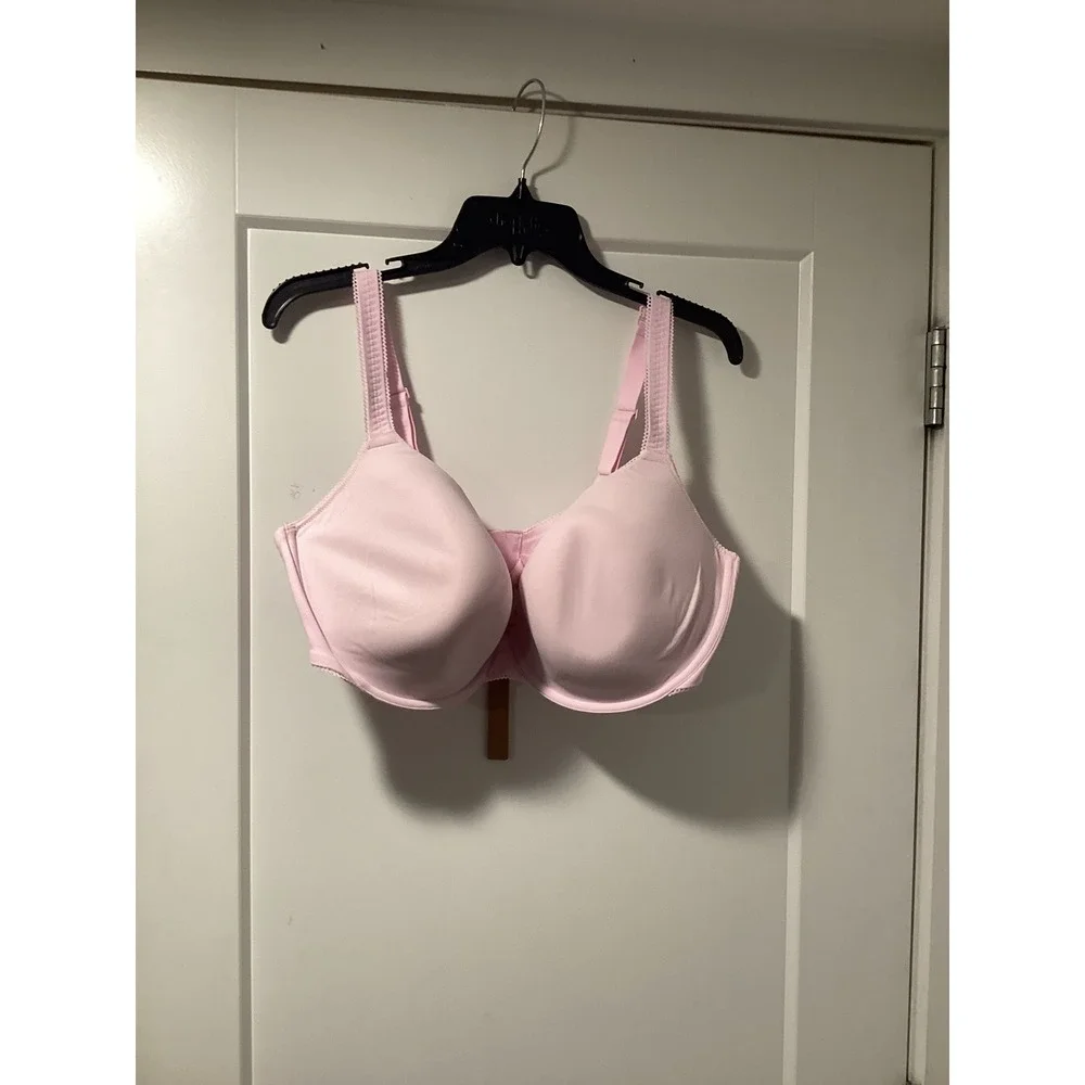 SKIMS Fits Everybody Picot T-Shirt Bra Cherry Blossom Pink 42DDD DM-DEM-8444W